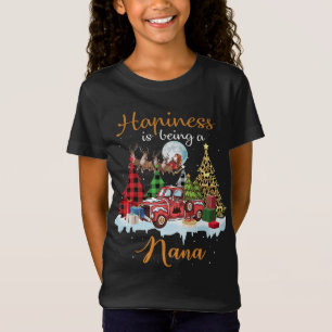 Glück ist Nana Funny Red Truck Tree Chris T-Shirt
