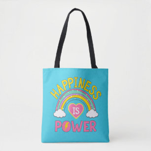 Glück ist Power Regenbogen Tasche