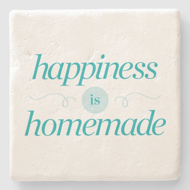 Glück ist selbst gemacht steinuntersetzer (Vorderseite)