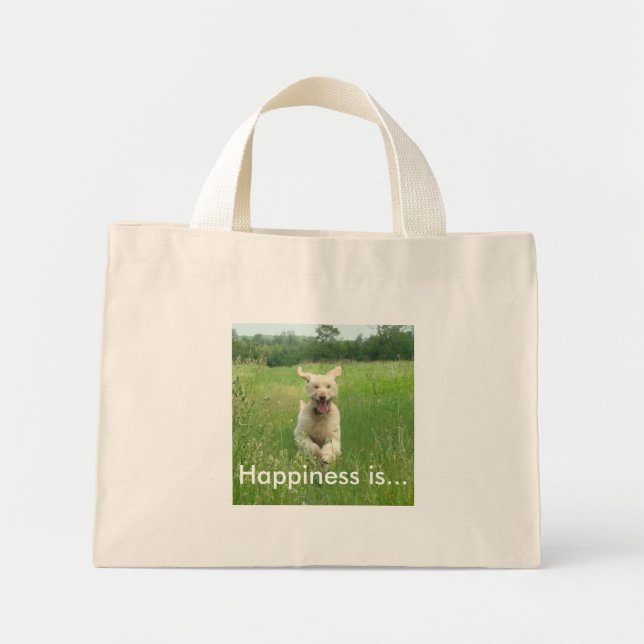 Glück ist ...Tote Bag Mini Stoffbeutel (Vorne)