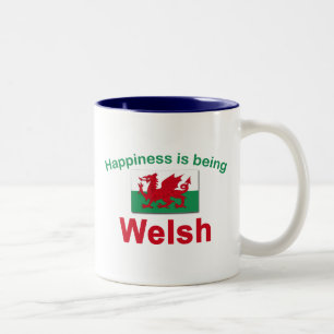 Glück ist Waliser Zweifarbige Tasse