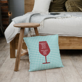 Glück ist Wein Zitat Zitat Wort Kunst Kissen