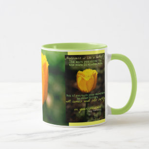 Glück ist wie eine Schmetterlingssäule-Tasse Tasse