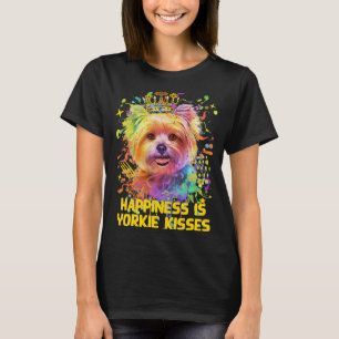 Glück ist Yorkie Kisses Yorkshire Terrier Dog T-Shirt