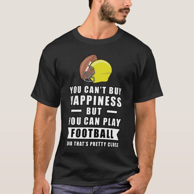 Glück kann man nicht kaufen, aber Fußball spielen T-Shirt (Vorderseite)