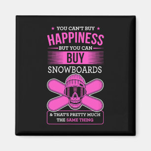 Glück kann man nicht kaufen, aber man kann Snowboa Magnet