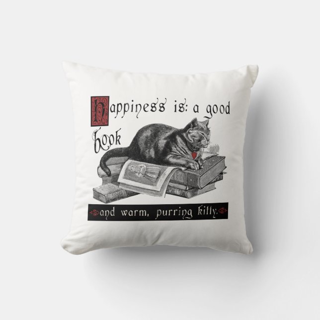 Glück-Katze/Miezekatze-Kissen Kissen (Vorderseite)
