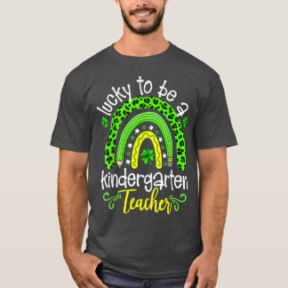 Glück, Kindergarten Lehrer Rainbow St Patr T-Shirt