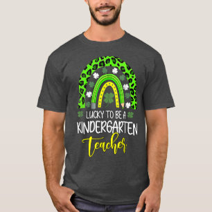 Glück, Kindergarten Lehrer Rainbow St Patr T-Shirt