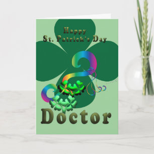 Glück Kleeblatt Klee Klee St. Patrick's Dankeskarte