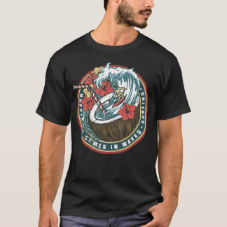 Glück kommt in Wellen - surfen T - Shirt