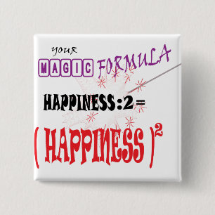 GLÜCK-MAGISCHER FORMEL-GESCHENK-KNOPF BUTTON