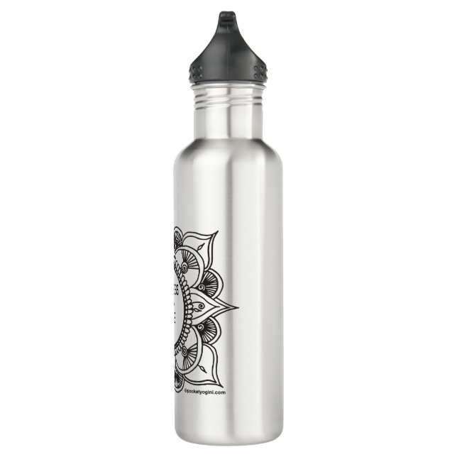 Glück-Mandala-Edelstahl-Wasser-Flasche Trinkflasche (Rechts)