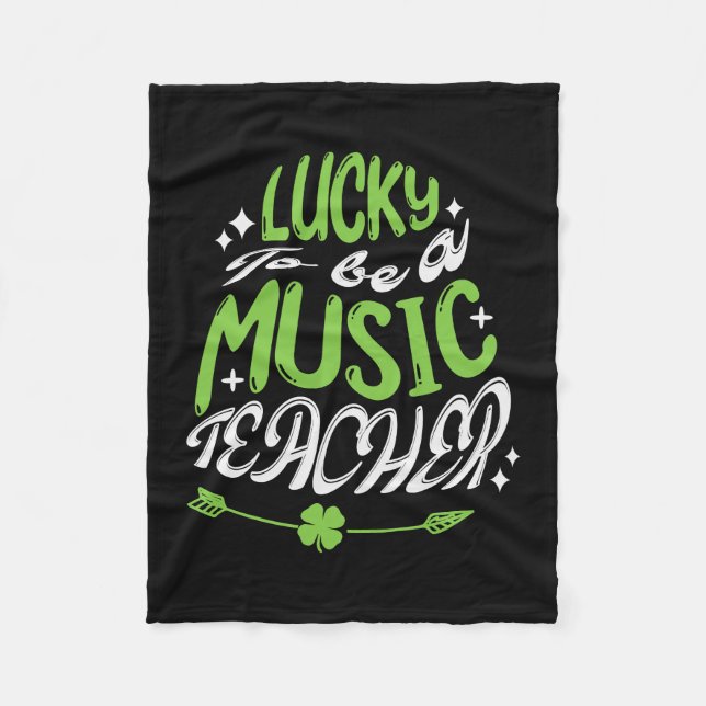 Glück, Musiklehrer zu sein Fleecedecke (Vorderseite)
