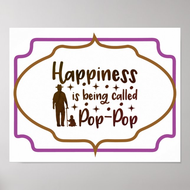 Glück nennt man Pop-Pop Poster (Vorne)