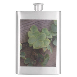Glück oder Entschlossenheit? St. Patricks Day Sham Flachmann