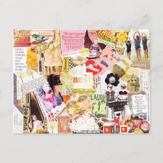 Glück Postkarte (Vorderseite)