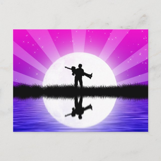 Glück Postkarte (Vorderseite)