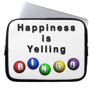 Glück ruft BINGO Laptopschutzhülle
