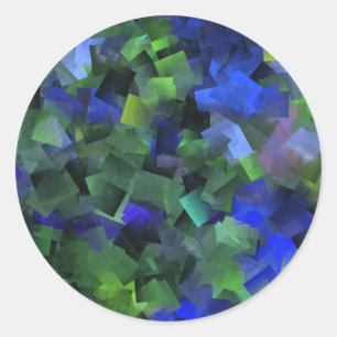 Glück_ Runder Aufkleber