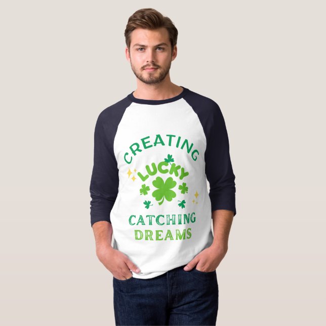 Glück schaffen, Träume erwecken T-Shirt (Vorne ganz)