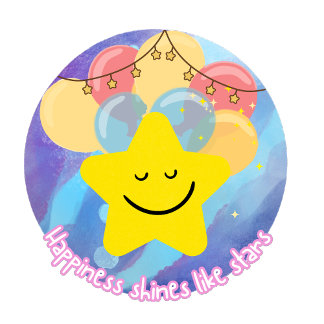 Glück scheint wie Sternenaufkleber Aufkleber