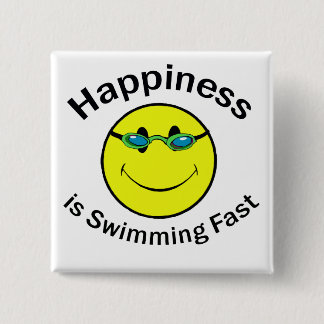 Glück schwimmt schnell button