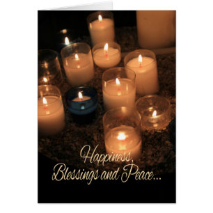 Glück, Segnungen und Frieden.