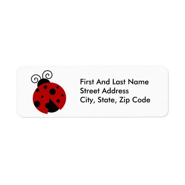 Glück sei ein Niedlicher Cartoon von Ladybug (Vorne)