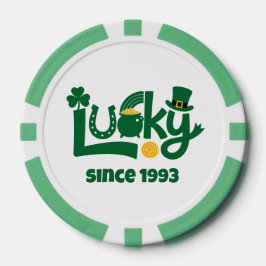 Glück seit dem Jahr Pokerchips