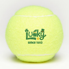 Glück seit dem Jahr Tennisbälle