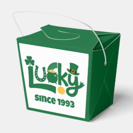 Glück seit Jahr Geschenkschachtel