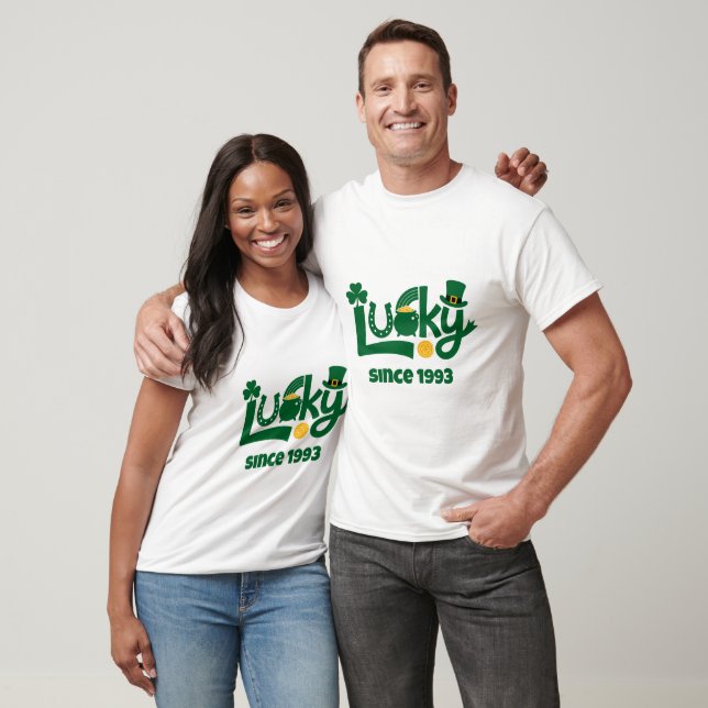 Glück seit Jahr T-Shirt (Unisex)