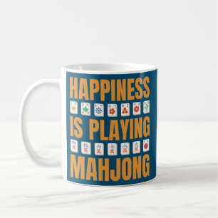 Glück spielt Mahjong Mahjong Party Kaffeetasse