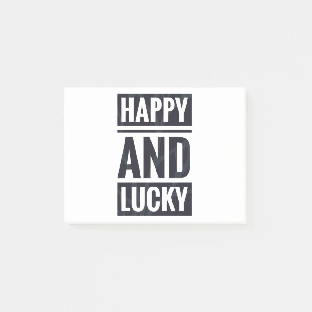 Glück und Glück Post-it Klebezettel (Vorderseite)