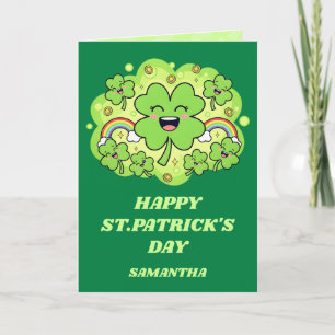 Glück und Lachen St. Patrick's Day Karte