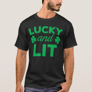 Glück und lit St Patrick Day T-Shirt