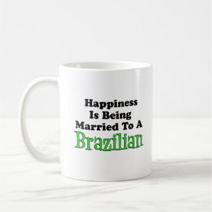 Glück verheiratet zum Brasilianer Kaffeetasse