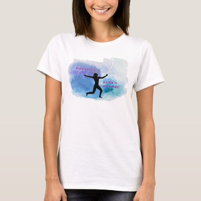 Glück - Wasserfarbenfrohe Flasche T-Shirt (Vorderseite)