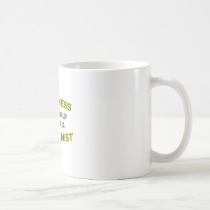 Glück Wecke neben einem Biochemiker Kaffeetasse