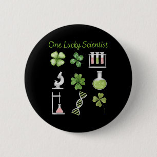 Glück, Wissenschaftsbecher, Chemie, Wissenschaftle Button