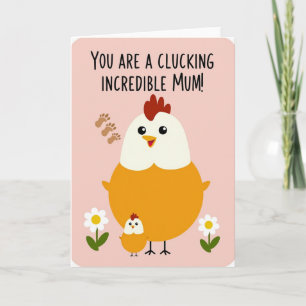 Gluckende Mutter Vogel Art Karte
