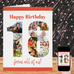 Glücklich 18. Geburtstag 18 Nummer Foto Collage Bi<br><div class="desc">Big Birthday Card für einen 18. Geburtstag - ideal für Freunde, Familie oder Arbeitskollegen. Das Design verfügt über eine Foto-Collage in der Form einer großen Zahl 18, die Sie mit Ihren eigenen Fotos einzigartig machen können. Erstellen Sie Ihre eigene Foto-Collage, indem Sie Ihre Bilder um jede Zahl, beginnend von oben,...</div>