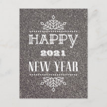 GLÜCKLICH 2021 - NEUES JAHR | Moderne Typografie