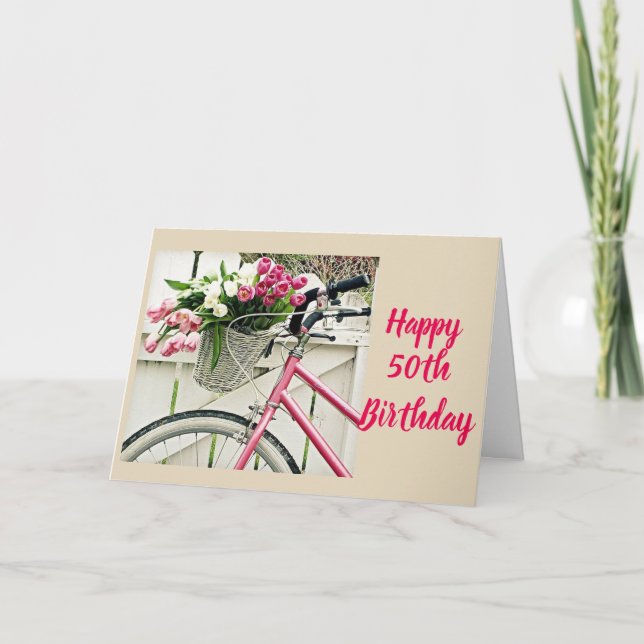 **GLÜCKLICH 50. GEBURTSTAG** ZU MEINEM "TWIN" KARTE (Vorderseite)