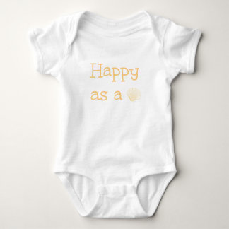 Glücklich als Muschel Baby Strampler