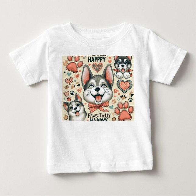 glücklich baby t-shirt (Vorderseite)