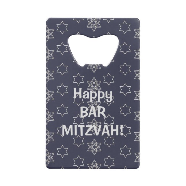 Glücklich Bar Mitzvah! Geldbeutel Flaschenöffner (Vorderseite)