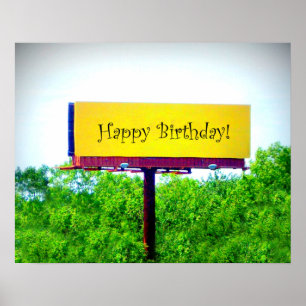 GLÜCKLICH BIRTHDAY BILLBOARD: "Jubilant"_ Poster