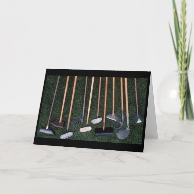GLÜCKLICH BIRTHTAG ZU MEINEM GOLFER KARTE (Vorderseite)